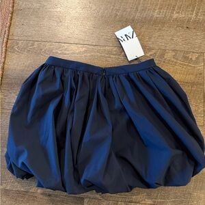 Zara Navy Blue Midi Skirt